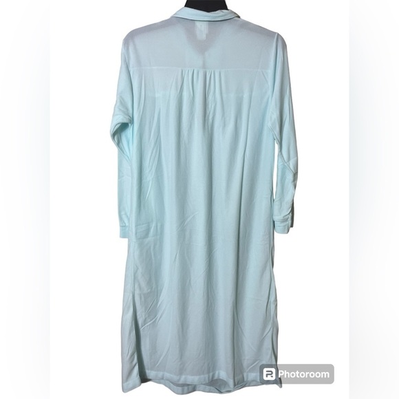 Katz 70’s Vintage Modest Embroidered Flannel Long Nightgown Medium Feminine - Picture 2 of 11